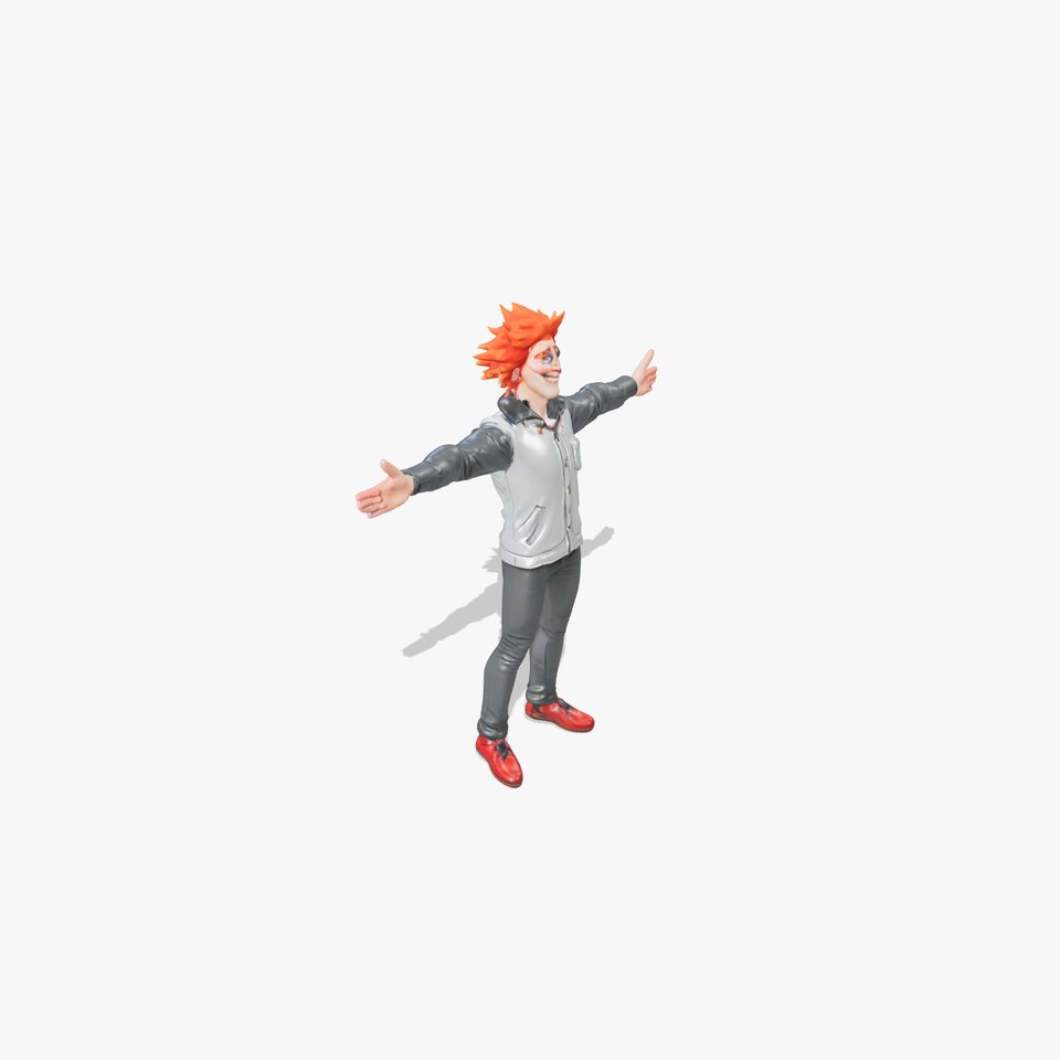 Character Model Pack Animated Figure with Red Hair